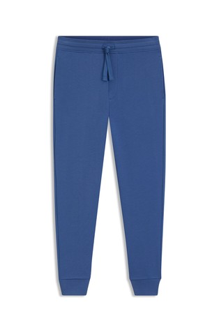Cotton-terry tracksuit bottoms with logo print