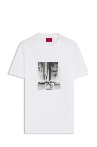 Majica iz bombažnega jerseya s potiskom