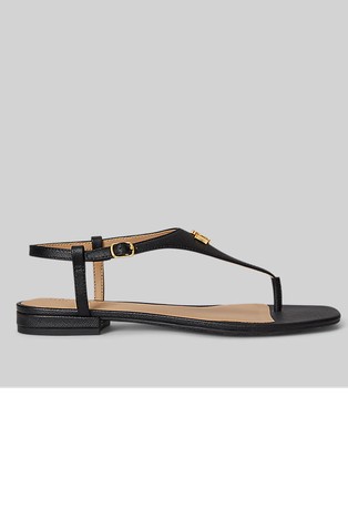 Everley II sandali iz teksturiranega usnja