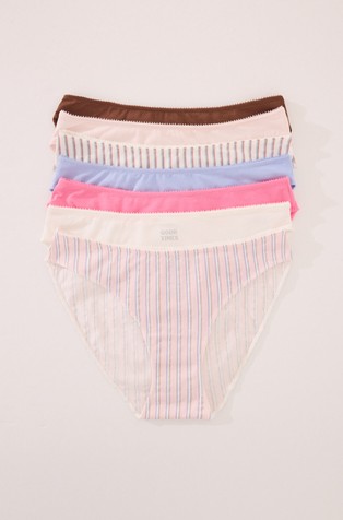 Paket 7 spodnjih hlačk iz raztegljivega bombaža