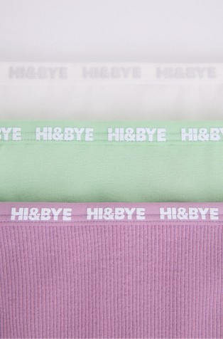 WOMEN'SECRET HI&amp;BYE paket 3 klasičnih spodnjih hlačk Večbarvna - Multi 2