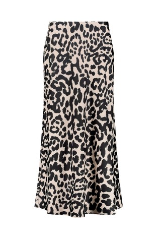 MONARI Skirt with leopard pattern Black / Beige 6