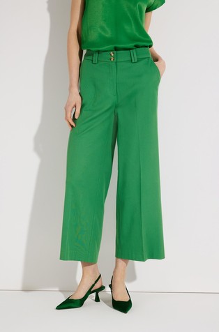 Culotte hlače iz mešanice viskoze in bombaža