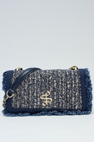 Shoulder bag in tweed