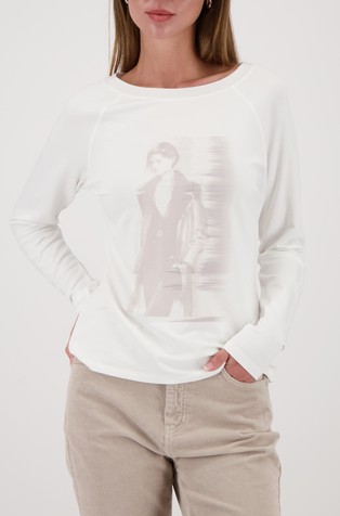 Majica z dolgimi rokavi in potiskom