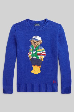 Polo Bear pleten bombažen pulover