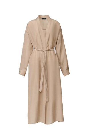 Midi obleka s pasom za zavezovanje