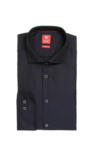 PURE H.TICO Slim fit City srajca z dolgimi rokavi Črna - Black 3