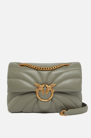 Large Quilted Butterfly Love Bag Shoulder Bag