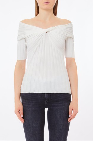 Knit top in viscose-blend