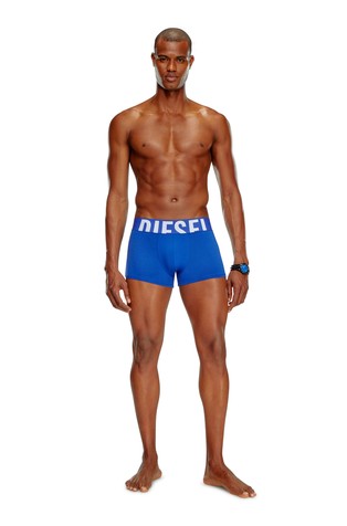 DIESEL Paket 3 boksaric iz raztegljivega bombaža z logo pasom Večbarvna - White/Blue 4