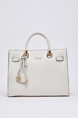 Medium satchel with logo charms