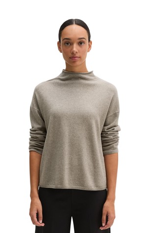 Oversized knit sweater in wool blend