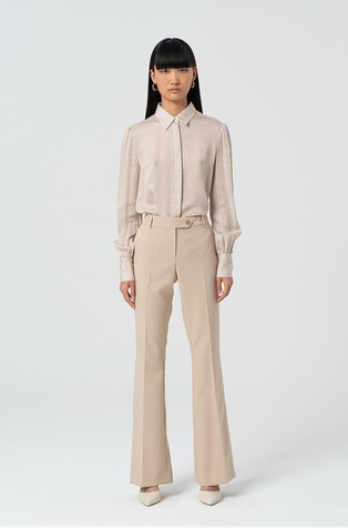 Pants with flared legs