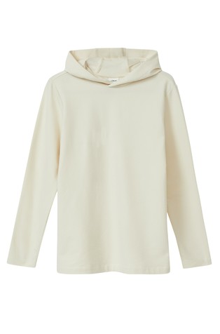 Pulover s kapuco in potiskom zadaj