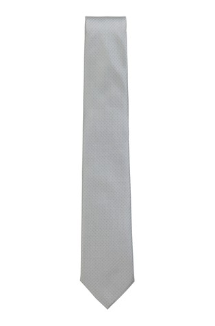 Micro-pattern tie in silk jacquard