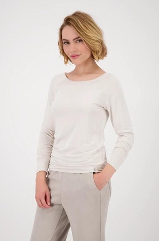 Majica z dolgimi rokavi iz viskozne mešanice