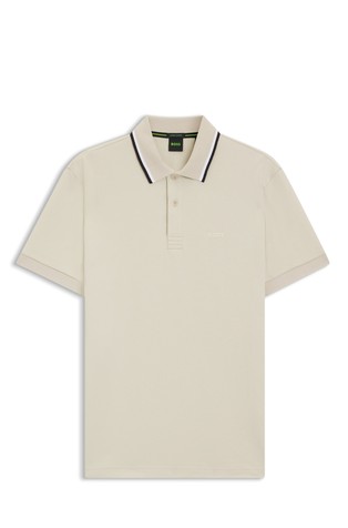 Paddy slim-fit short-sleeved polo shirt in cotton