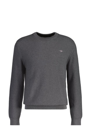 Micro Textured Cotton Sweater