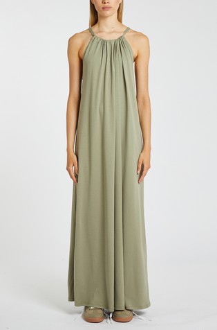 Monochrome long cotton dress