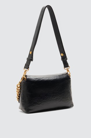 LIU JO LaPuffy shoulder bag in faux-leather Black 3
