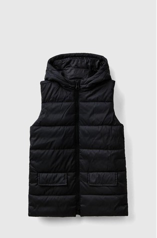 Padded vest with hood