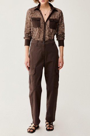 Cotton cargo trousers