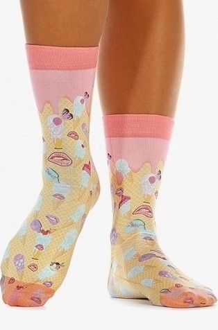 Sweet Ice Cream Lady Socks