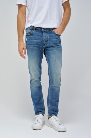 Regular fit jeans hlače z raztrganinami