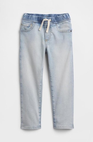 Slim fit jeans hlače z elastičnim pasom za malčke