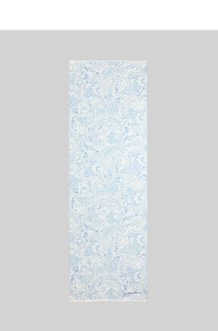 Šal iz bombaža in svile s paisley vzorcem