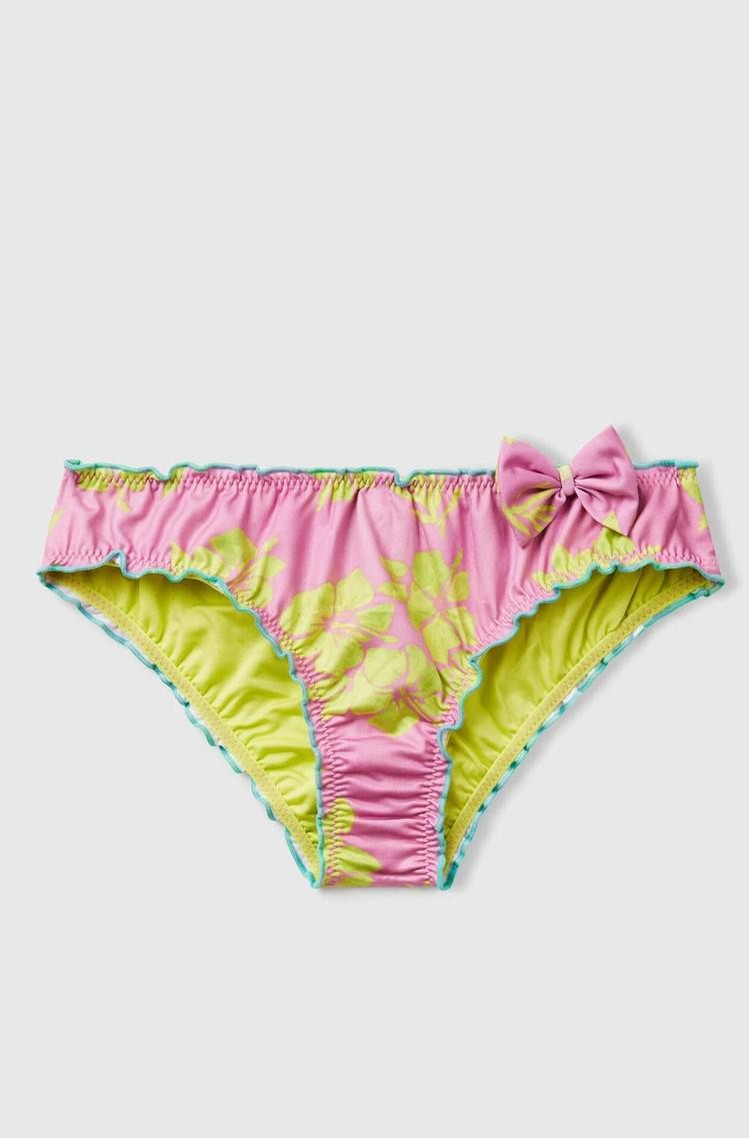 BENETTON Swim bottoms with floral print Pink Patterned 
