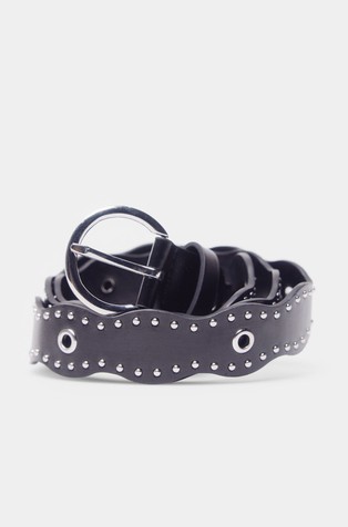 SPRINGFIELD Belt with metal studs and rivets Black 2