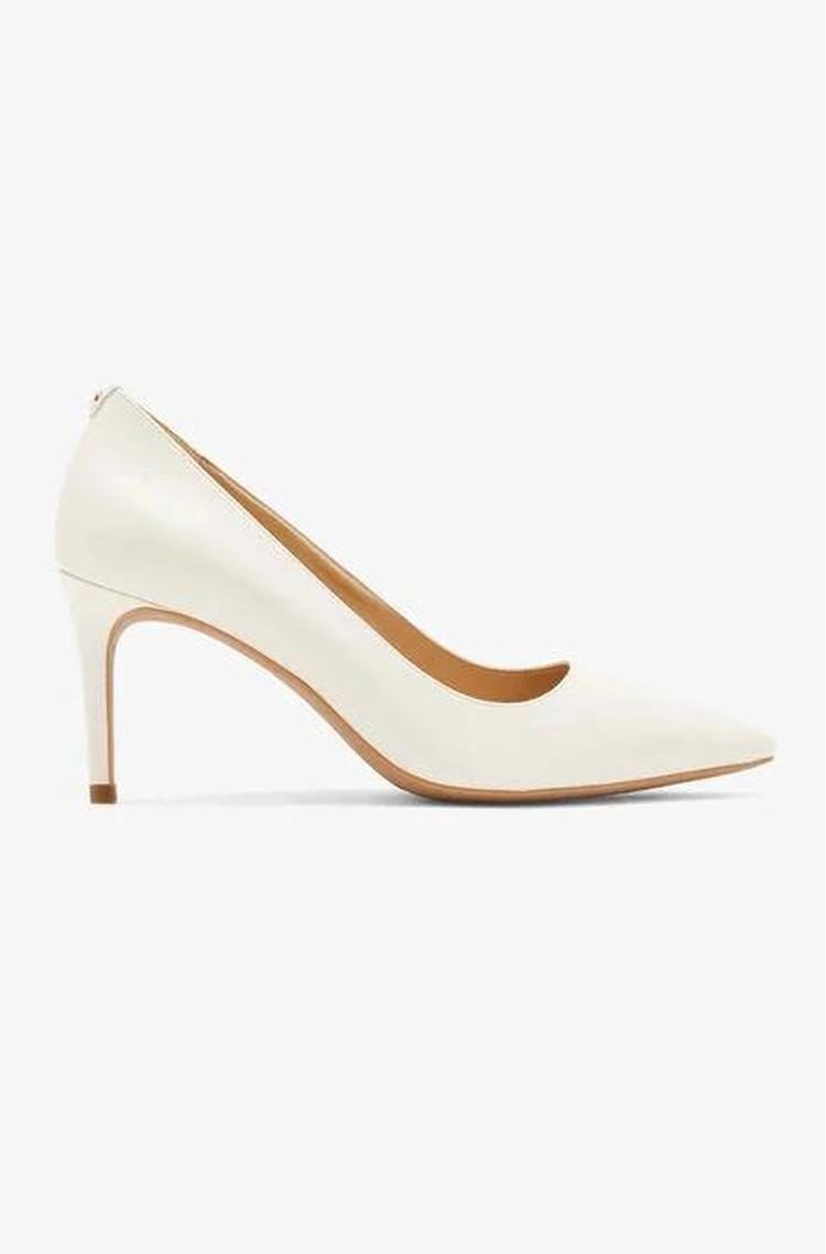 MICHAEL KORS Alina Flex usnjeni salonarji Bela - Lt Cream 