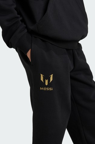 ADIDAS Messi Fleece Unisex Tracksuit Bottoms Kids Black 2