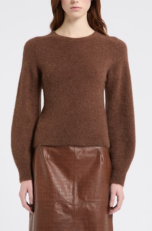 Slim fit alpaca blend jumper
