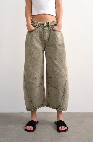 TSAPRIL crop barrel fit jeans