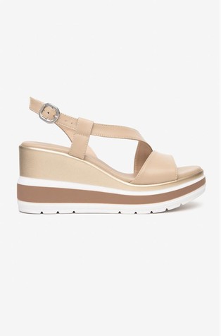 Leather Wedge Sandals