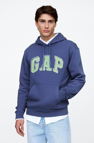 Gap logo moški pulover s kapuco