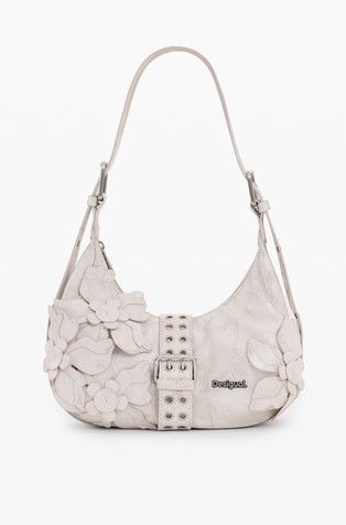 Manjša torbica s cvetličnimi dekoracijami