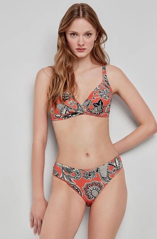 GISELA Vzorčast spodnji del kopalk Oranžna - Orange Patterned 3