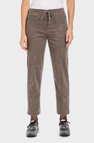 Cropped corduroy trousers