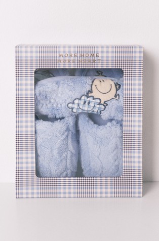 SmileyWorld® slippers and eye mask pack