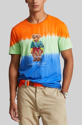 polo bear tie dye tee