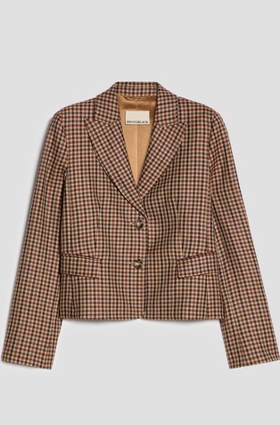 Slim-fit pure wool blazer