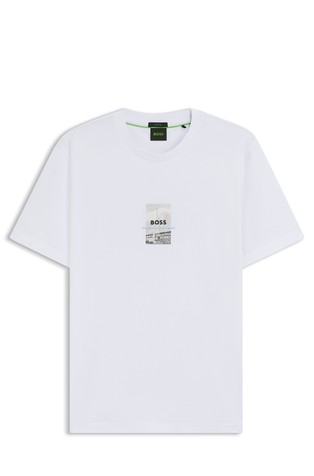 Relaxed-fit T-shirt with print front and back