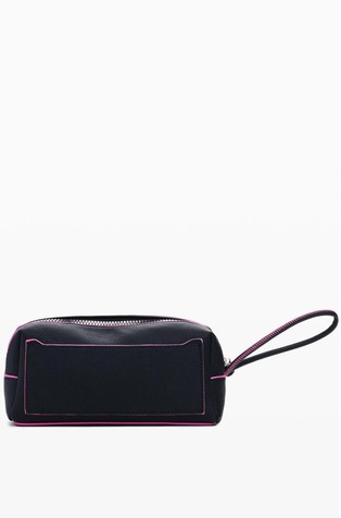DESIGUAL Medium elongated wallet with contrast trim Black 2