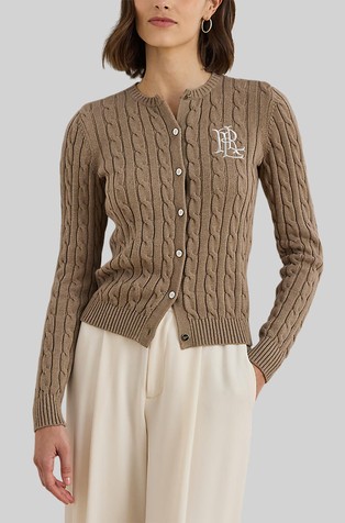 Cable-Knit Cotton Cardigan