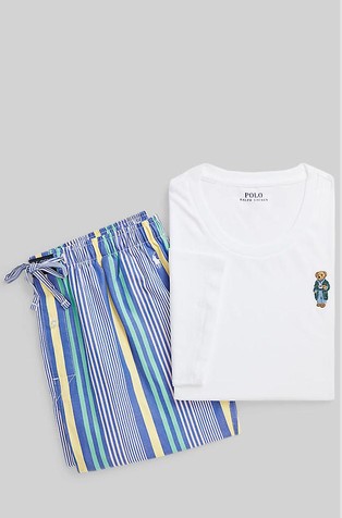 Polo Bear Oxford pižama s kratkimi rokavi