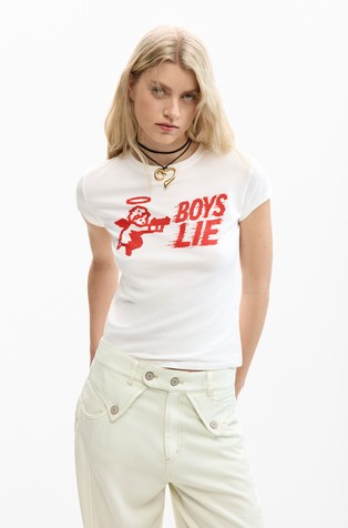 Boys Lie slim fit T-shirt